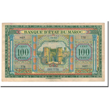 Billet, Maroc, 100 Francs, 1943, 1943-05-01, KM:27A, TTB