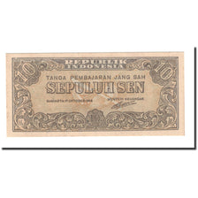 Billet, Indonésie, 10 Sen, 1945, KM:15b, NEUF
