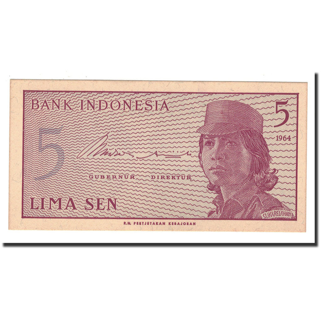 Banconote, Indonesia, 5 Sen, 1964, KM:91a, FDS