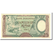 Banknot, Indonesia, 25 Rupiah, 1958, KM:57, UNC(65-70)