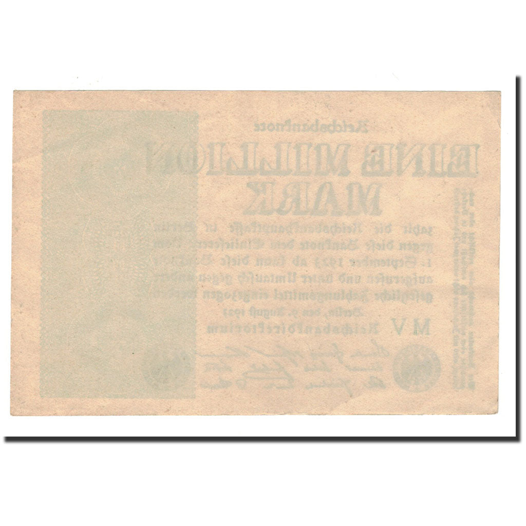 Banknote, Germany, 1 Million Mark, 1923, 1923-08-09, KM:102a, UNC(63)