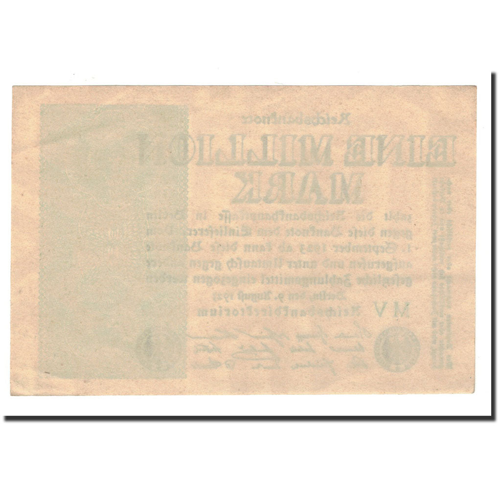 Banknote, Germany, 1 Million Mark, 1923, 1923-08-09, KM:102a, UNC(63)