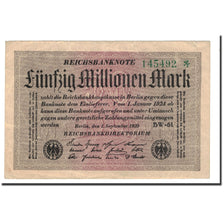 Banknote, Germany, 50 Millionen Mark, 1923, 1923-09-01, KM:109b, VF(30-35)