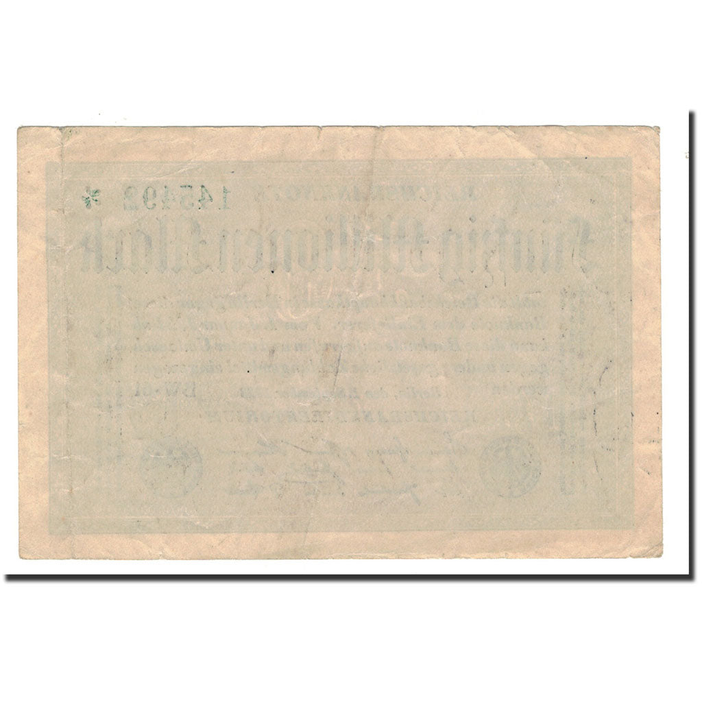 Banknote, Germany, 50 Millionen Mark, 1923, 1923-09-01, KM:109b, VF(30-35)