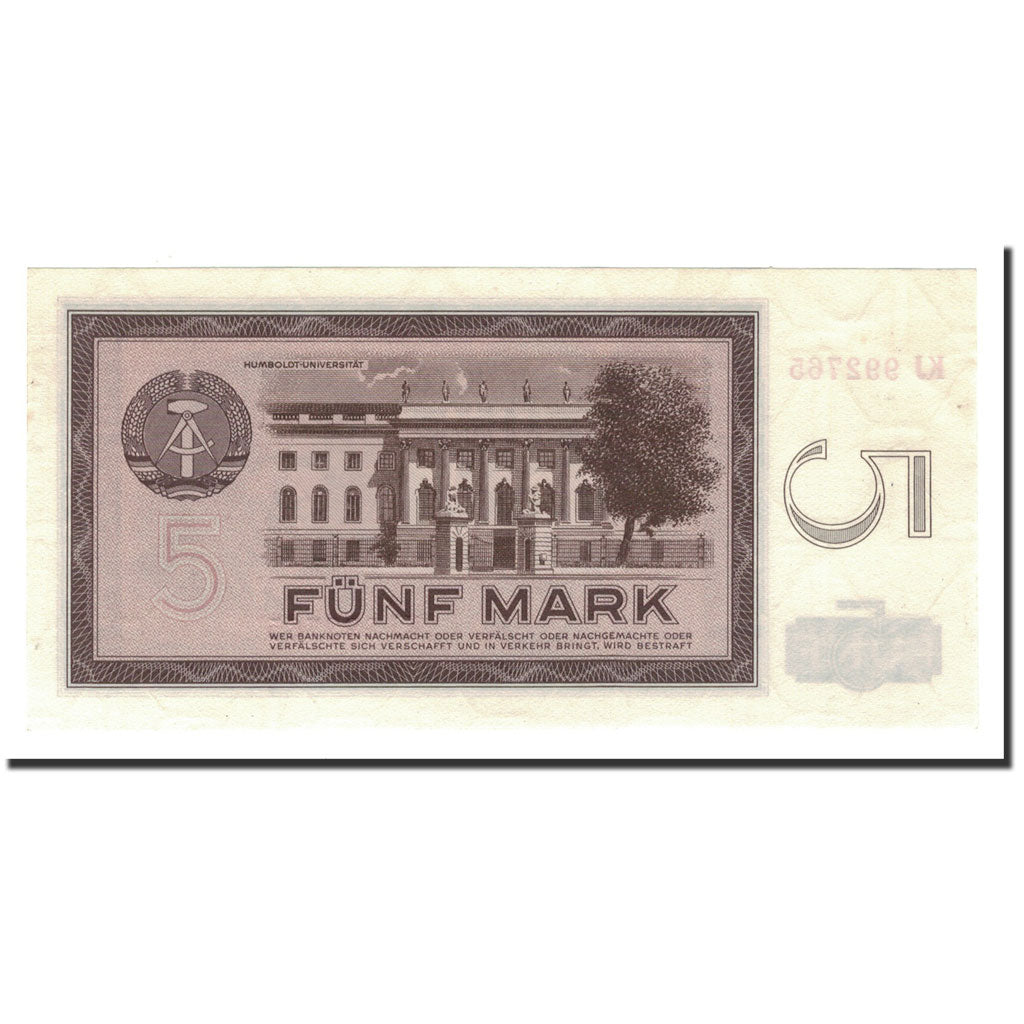 Banknote, Germany - Democratic Republic, 5 Mark, 1964, KM:22a, UNC(65-70)