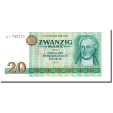 Banknote, Germany - Democratic Republic, 20 Mark, 1975, KM:29a, UNC(65-70)