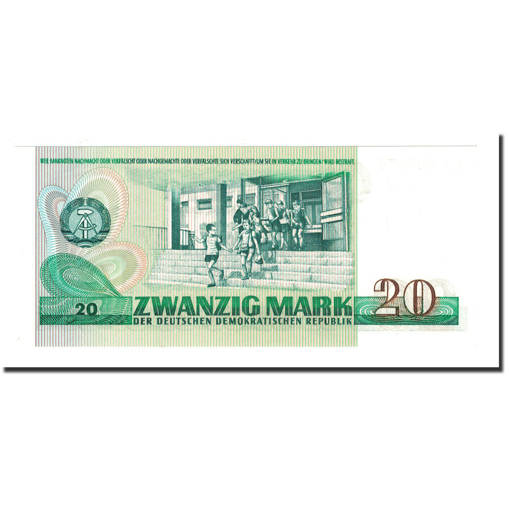 Banknote, Germany - Democratic Republic, 20 Mark, 1975, KM:29a, UNC(65-70)