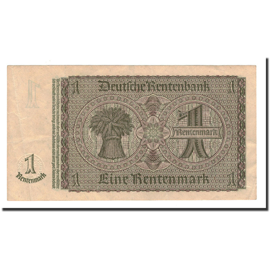 Banknote, Germany, 1 Rentenmark, 1937, 1937-01-30, KM:173b, EF(40-45)