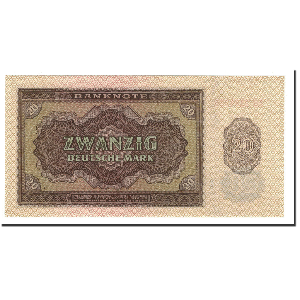 Banknote, Germany - Democratic Republic, 20 Deutsche Mark, 1948, KM:13b