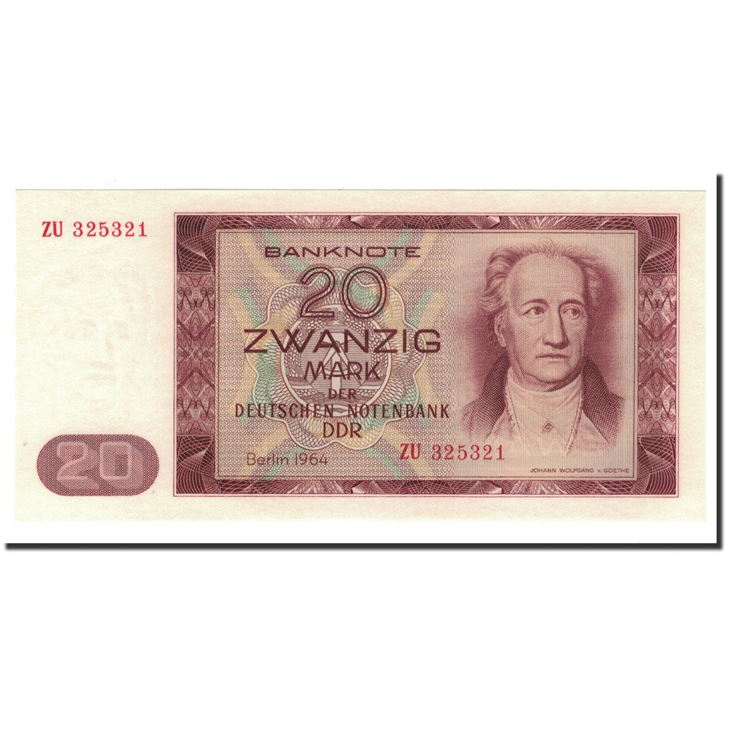 Germany - Democratic Republic, 20 Mark, 1964, KM:24a, UNC(65-70)