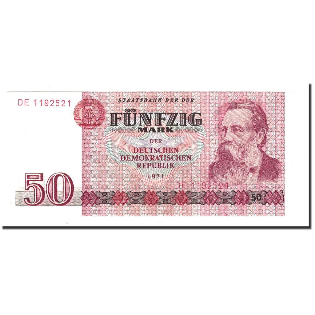 Banknote, Germany - Democratic Republic, 50 Mark, 1971, KM:30a, UNC(65-70)