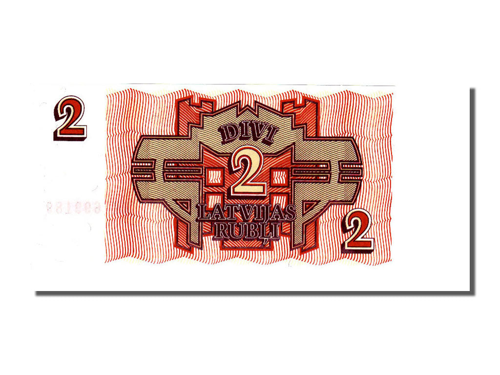 Latvia, 2 Rubli, 1992, KM #36, UNC(65-70), KK 699189