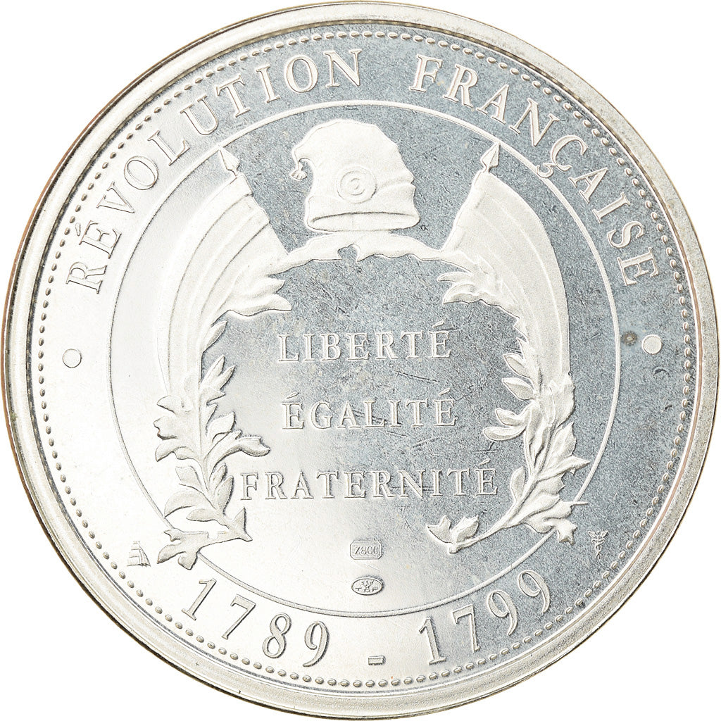 France, Medal, Révolution Française, Danton, History, MS(64), Silver