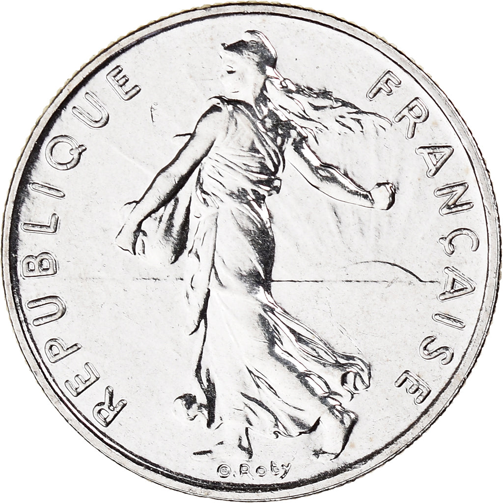 Coin, France, Semeuse, 1/2 Franc, 2001, Paris, BU, MS(65-70), Nickel, KM:931.1
