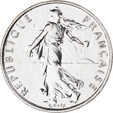 Coin, France, Semeuse, 1/2 Franc, 2001, Paris, BU, MS(65-70), Nickel, KM:931.1