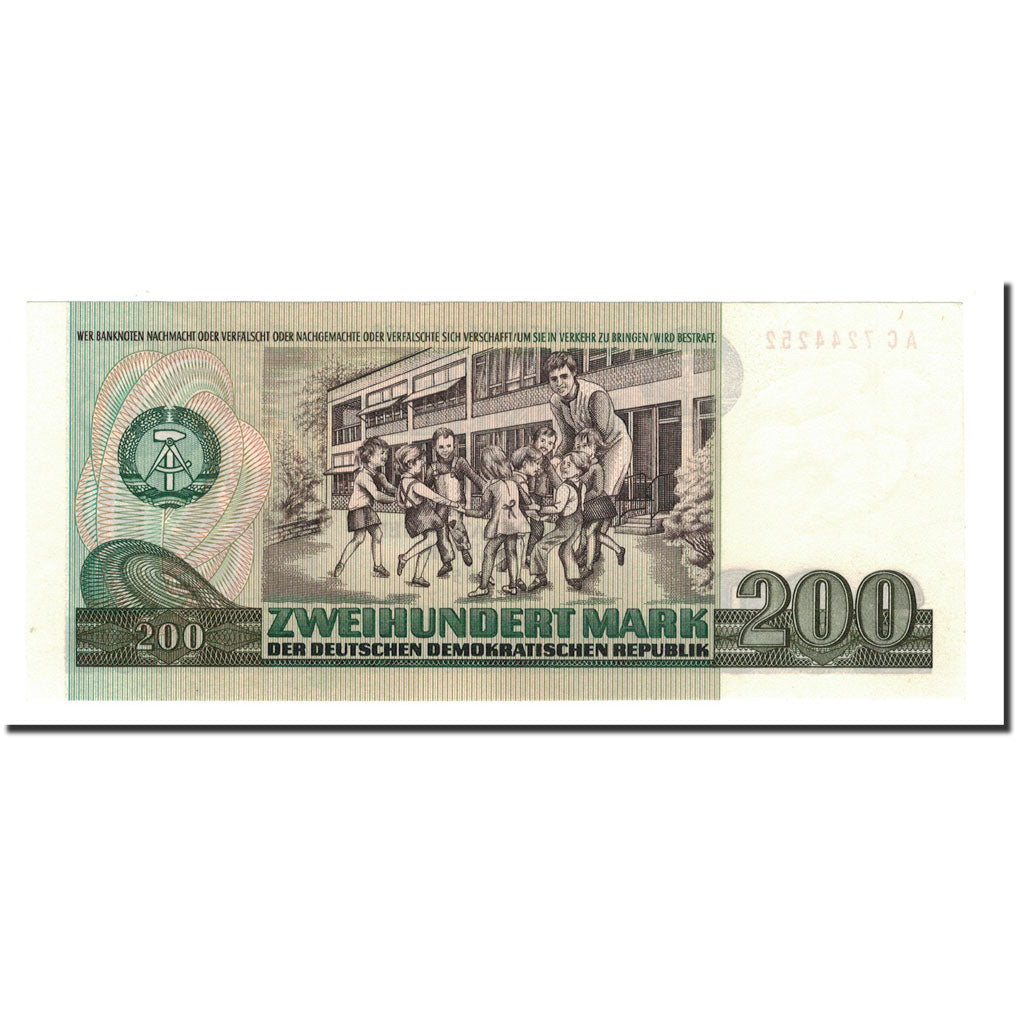 Banknote, Germany - Democratic Republic, 200 Mark, 1985, KM:32, UNC(65-70)