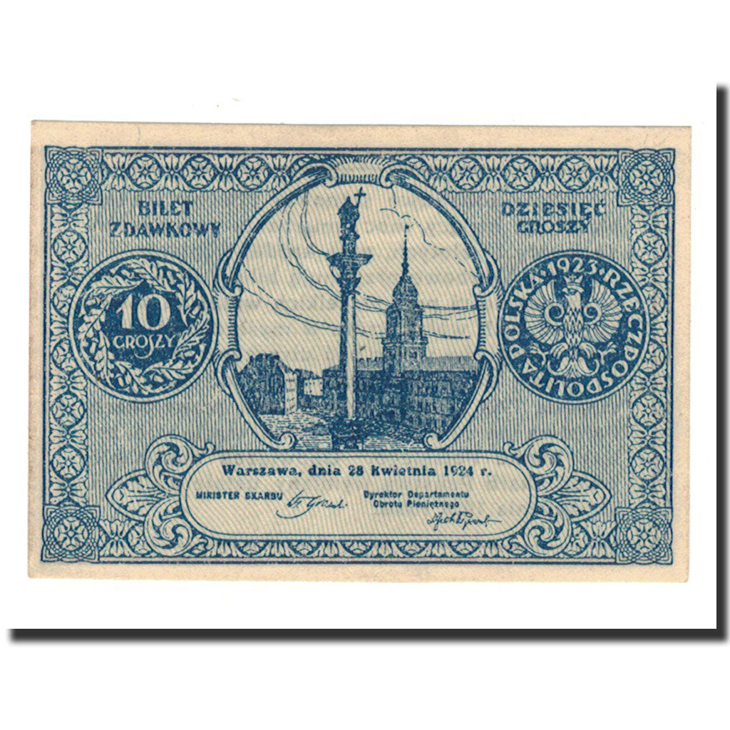 Poland, 10 Groszy, 1924, 1924-04-28, KM:44, UNC(63)