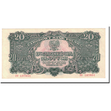 Poland, 20 Zlotych, 1944, KM:113a, UNC(63)