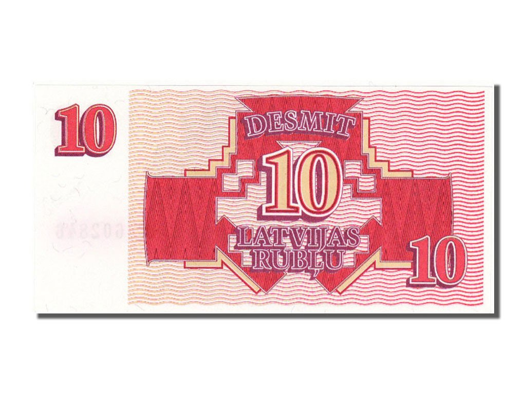 Latvia, 10 Rublu, 1992, KM #38, UNC(65-70), AC 602846