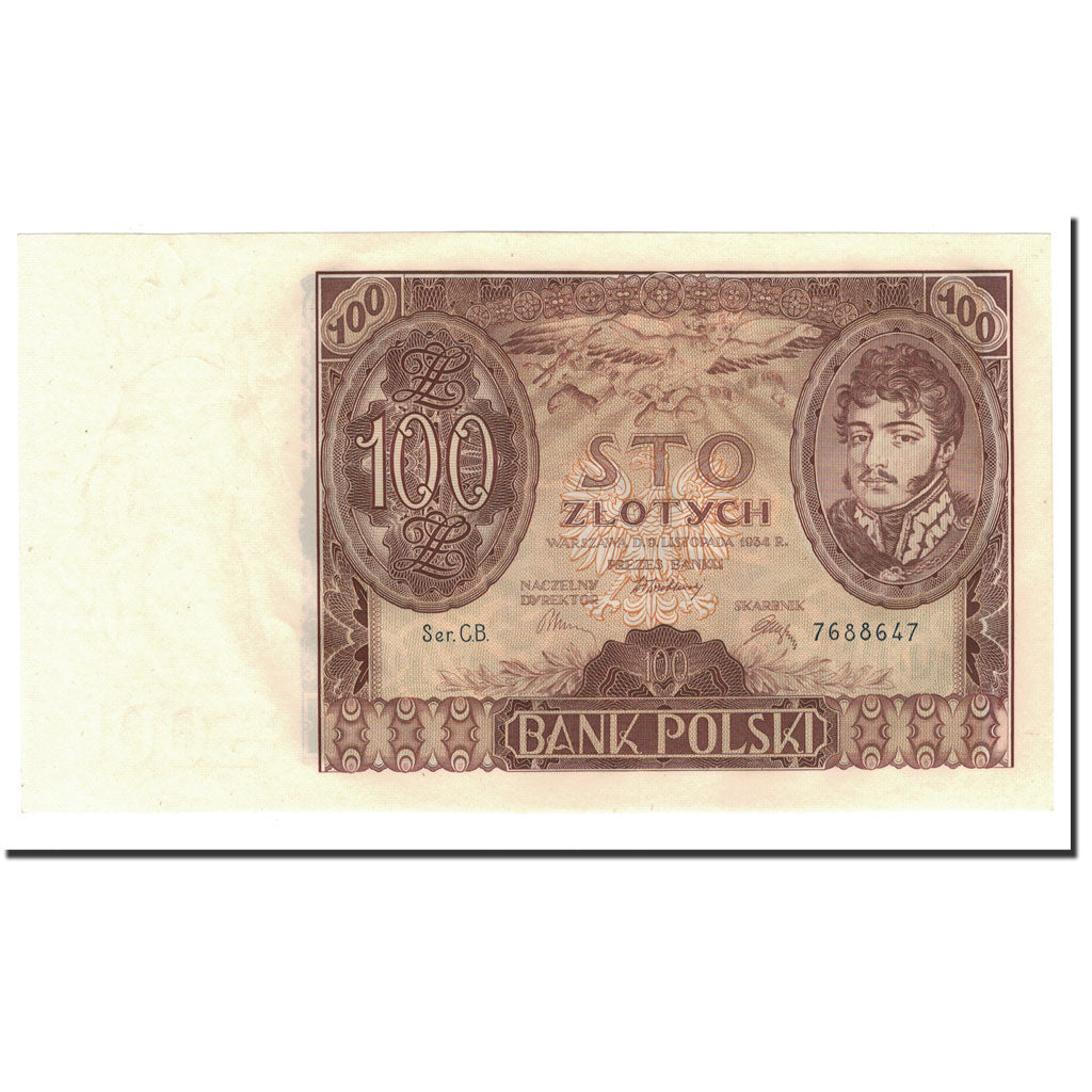 Poland, 100 Zlotych, 1934, 1934-11-09, KM:75a, UNC(64)