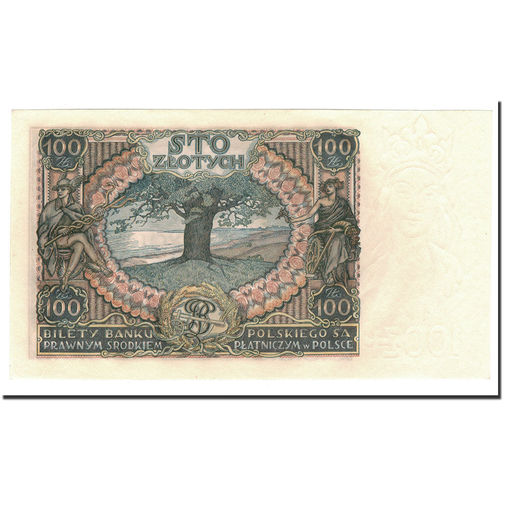 Poland, 100 Zlotych, 1934, 1934-11-09, KM:75a, UNC(64)