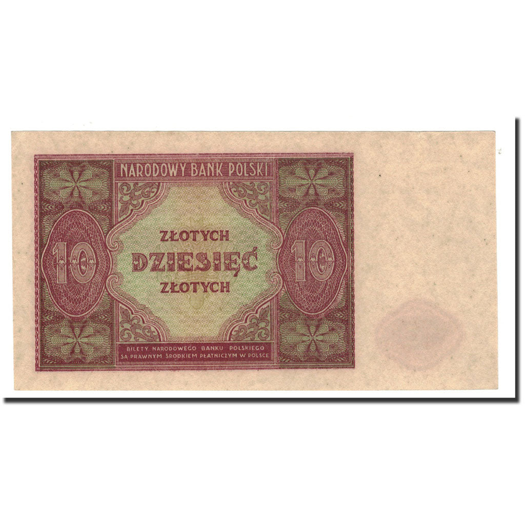 Banknote, Poland, 10 Zlotych, 1946, 1946-05-15, KM:126, UNC(63)