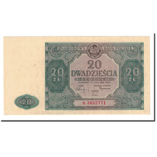 Polonia, 20 Zlotych, 1946, KM:127, 1946-05-15, FDS