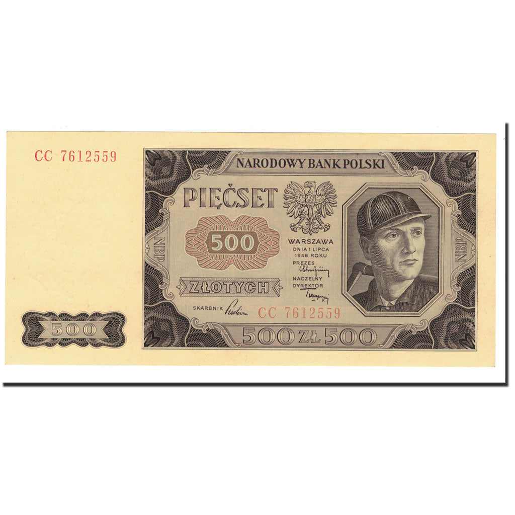 Billet, Pologne, 500 Zlotych, 1948, 1948-07-01, KM:140, NEUF