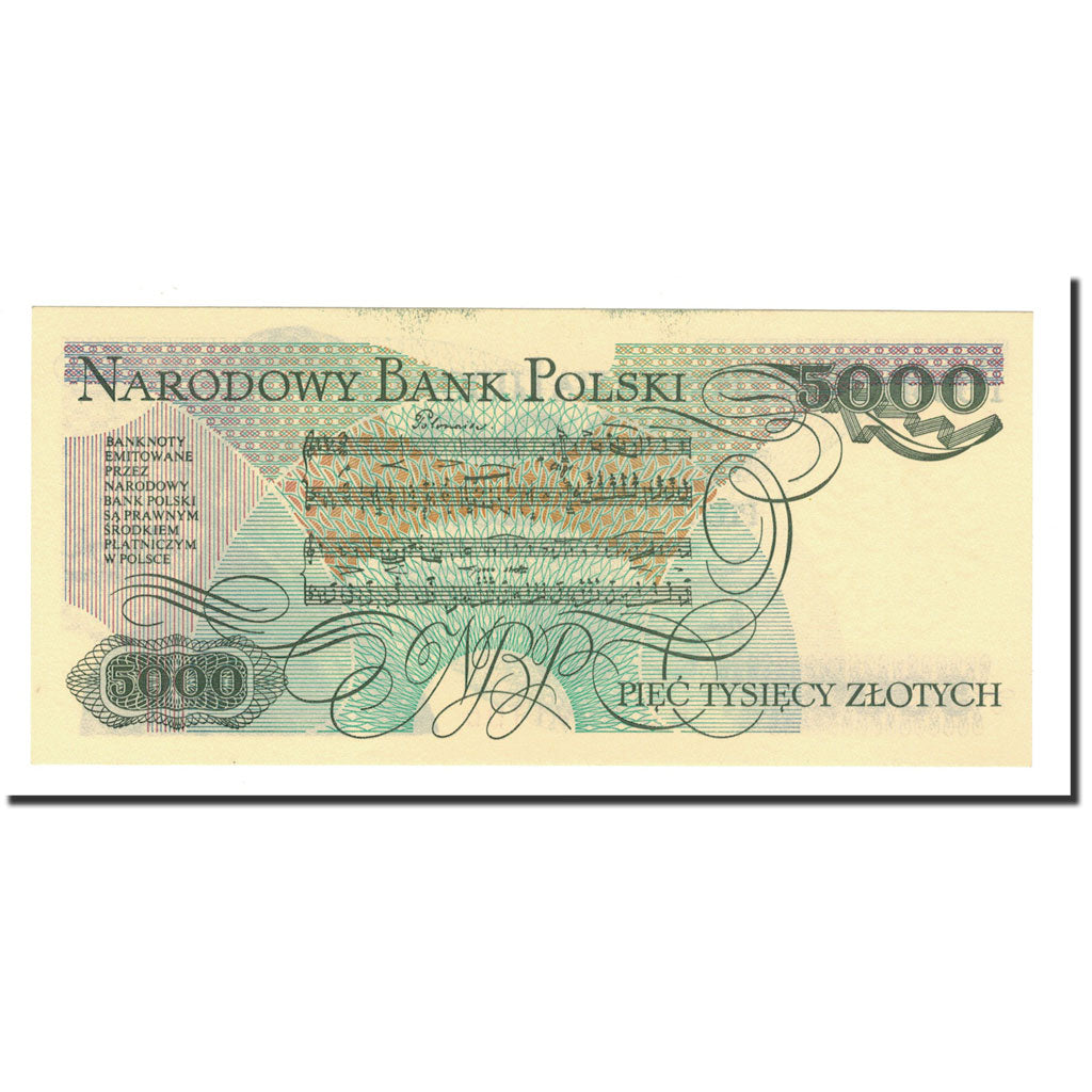 Poland, 5000 Zlotych, 1982, 1982-06-01, KM:150a, UNC(65-70)