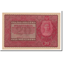 Billet, Pologne, 20 Marek, 1919, 1919-08-23, KM:26, NEUF