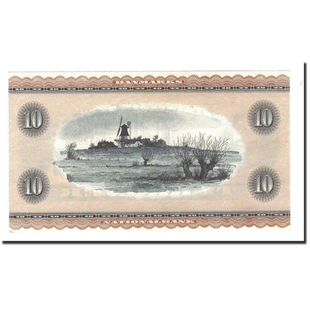 Banknote, Denmark, 10 Kroner, 1972-1973, KM:44ac, UNC(65-70)