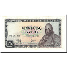 Banknote, Guinea, 25 Sylis, 1971, KM:17, UNC(65-70)