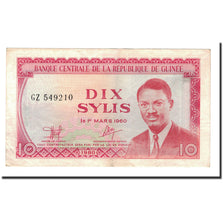 Banconote, Guinea, 10 Sylis, 1980, KM:23a, BB+