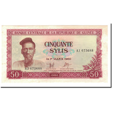 Banknot, Gwinea, 50 Sylis, 1980, 1980, KM:25a, UNC(63)