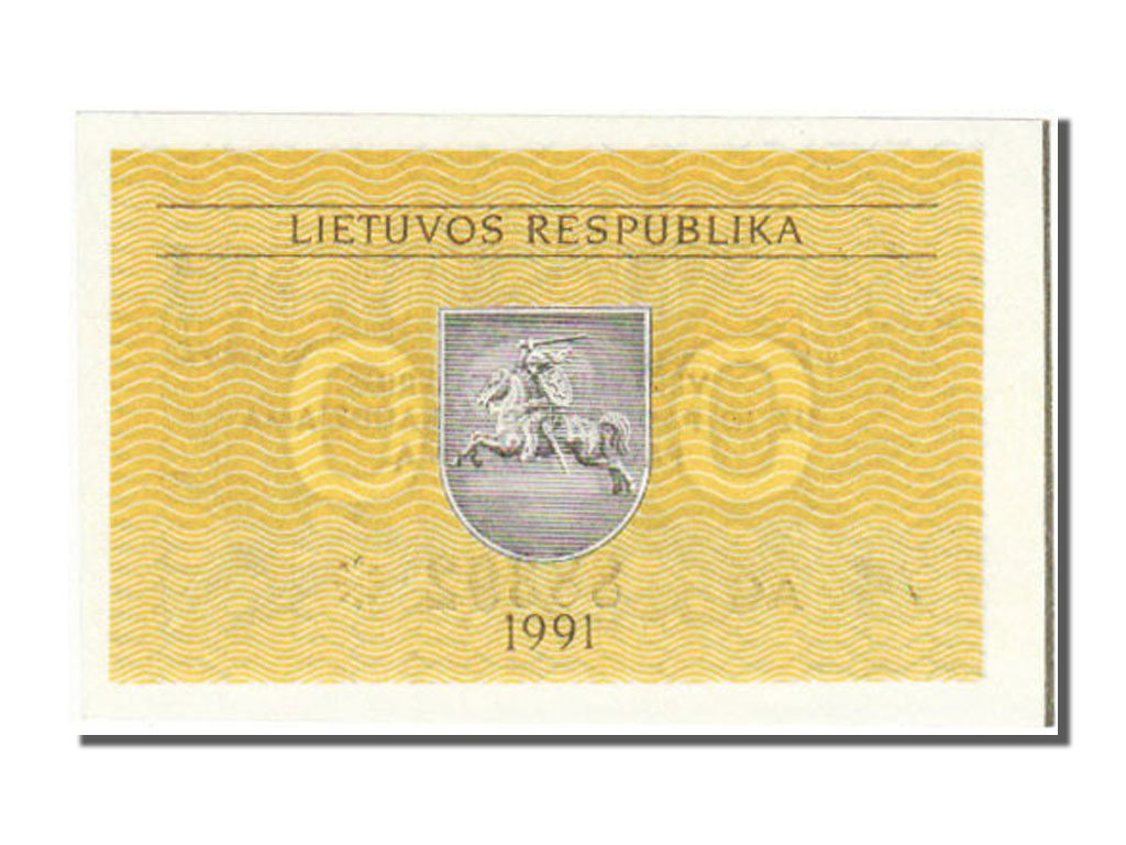 Biljet, Lithouwen, 0.20 Talonas, 1991, NIEUW