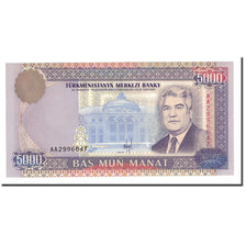 Banknot, Turkmenistan, 5000 Manat, 1996, KM:9, UNC(65-70)