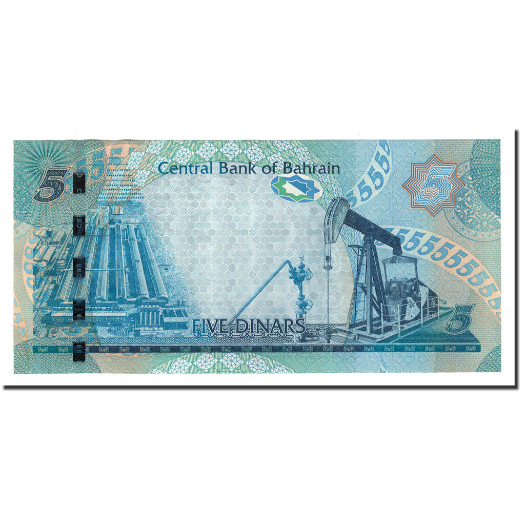 Banknote, Bahrain, 5 Dinars, Undated (2008), KM:27, UNC(65-70)