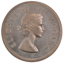 SOUTH AFRICA, 5 Shillings, 1954, KM #52, MS(60-62), Silver, 38.8, 28.40