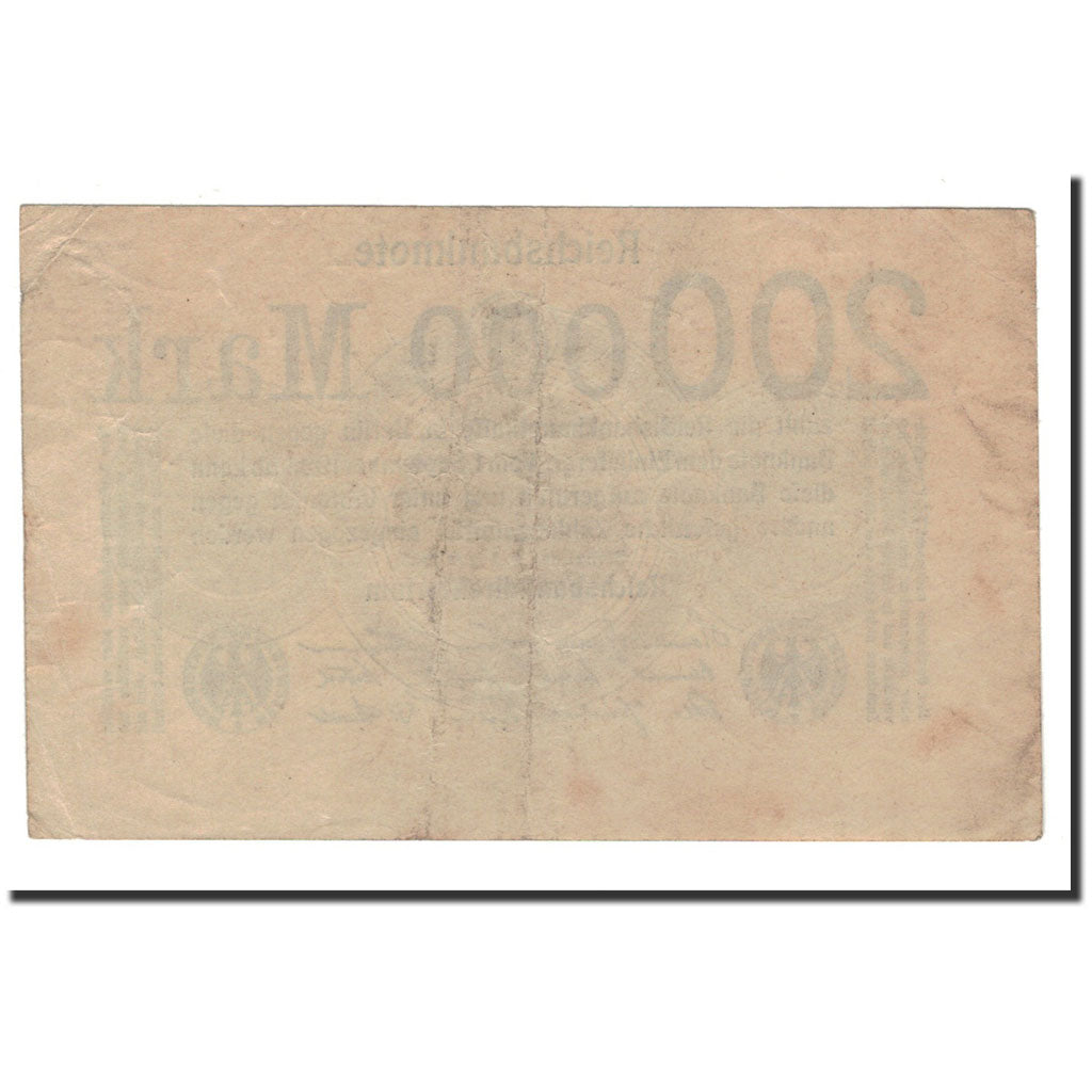 Banknote, Germany, 200,000 Mark, 1923, 1923-08-09, KM:100, VF(30-35)