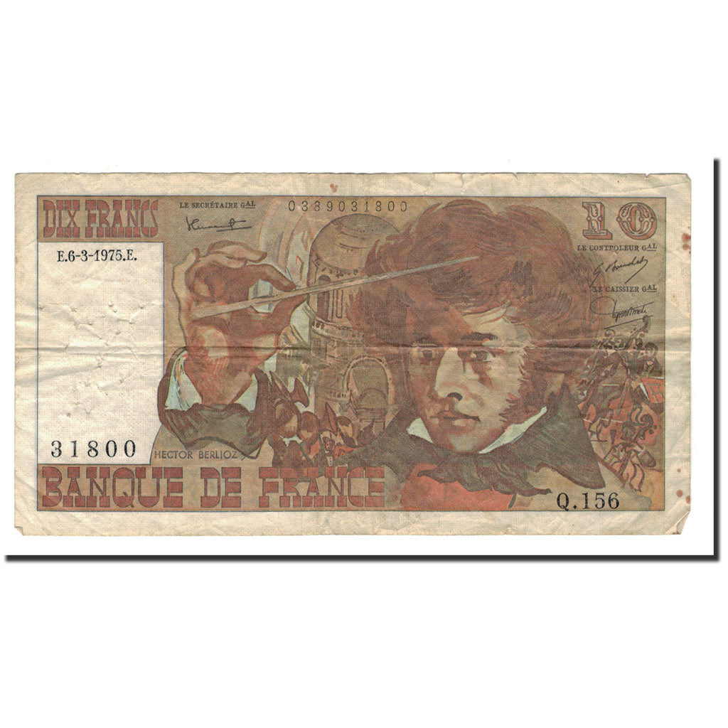 Francia, 10 Francs, 1975, 1975-03-06, MB, Fayette:F63.9