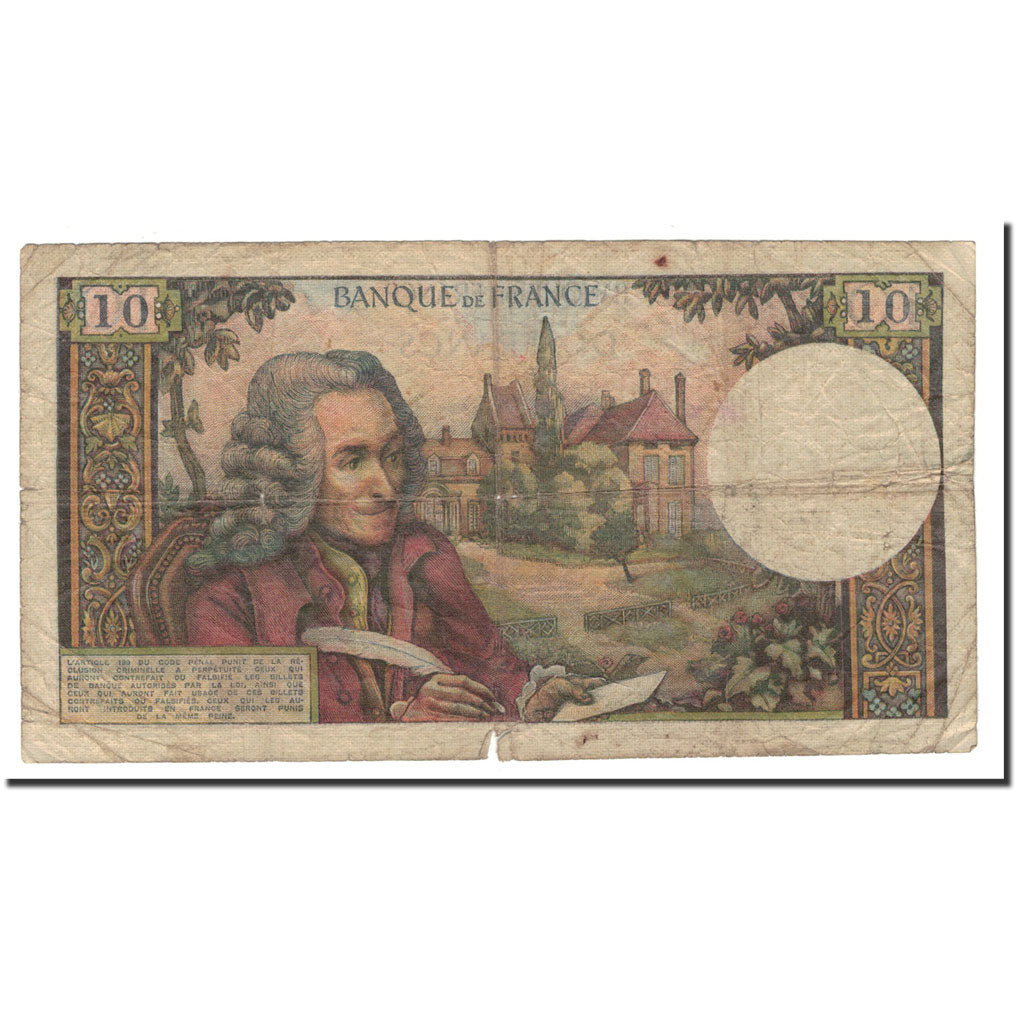 Banconote, Francia, 10 Francs, 1969, 1969-03-06, B+, Fayette:F62.37