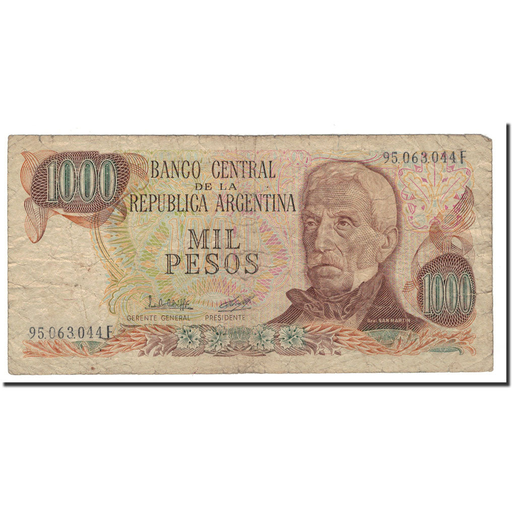 Banknote, Argentina, 1000 Pesos, Undated (1976-83), KM:304c, F(12-15)
