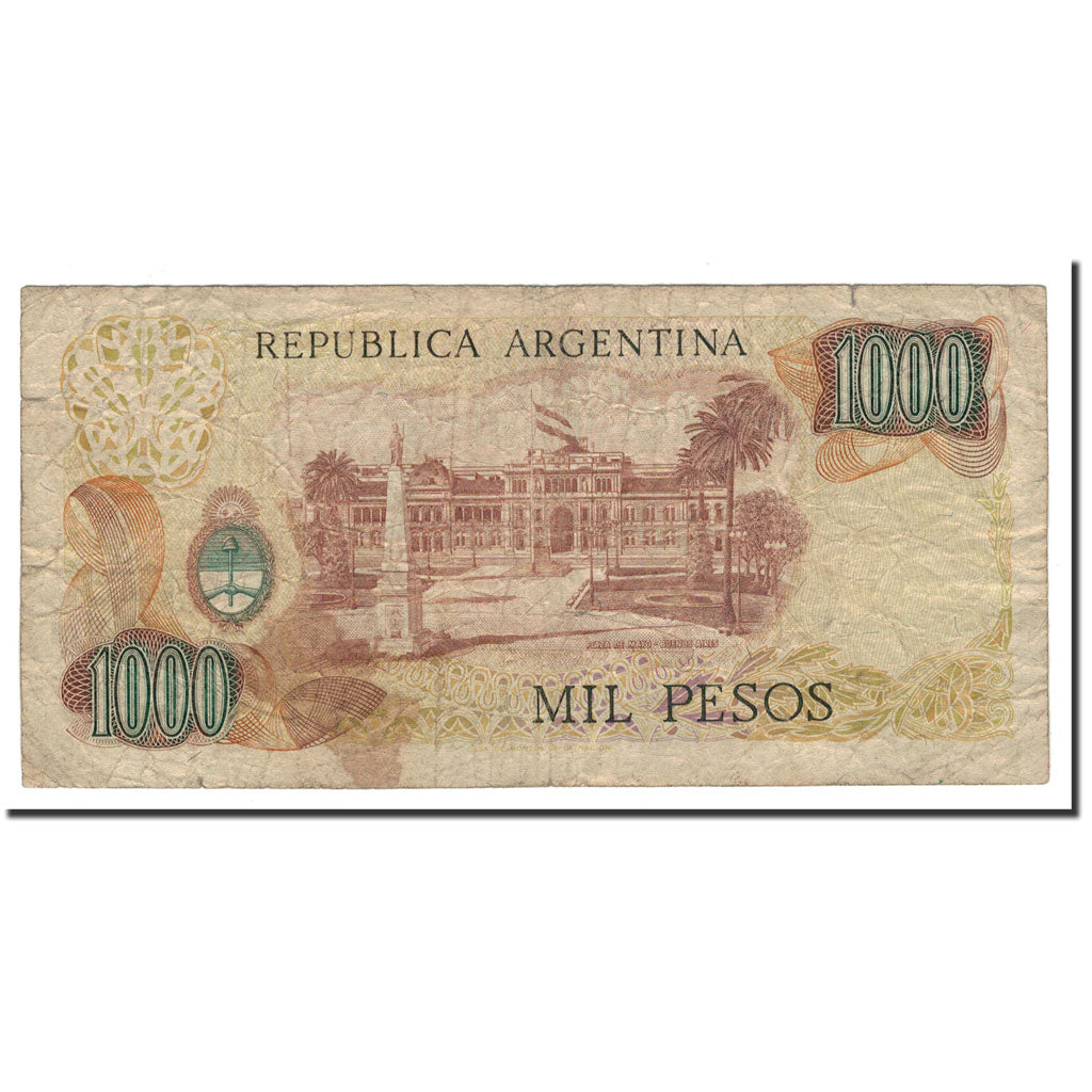 Billet, Argentine, 1000 Pesos, Undated (1976-83), KM:304a, TB