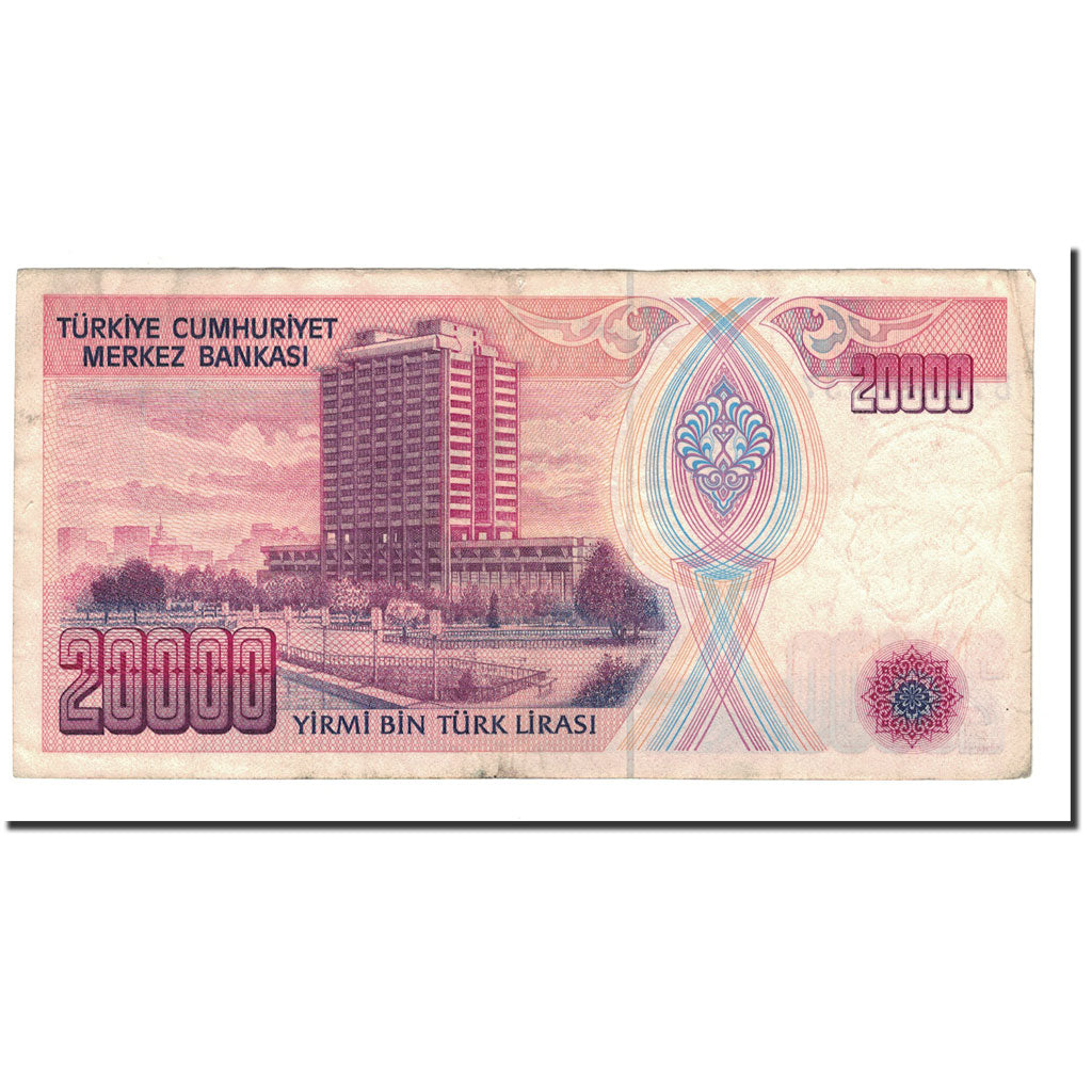 Banknote, Turkey, 20,000 Lira, L.1970 (1988), 1970-10-14, KM:201, EF(40-45)