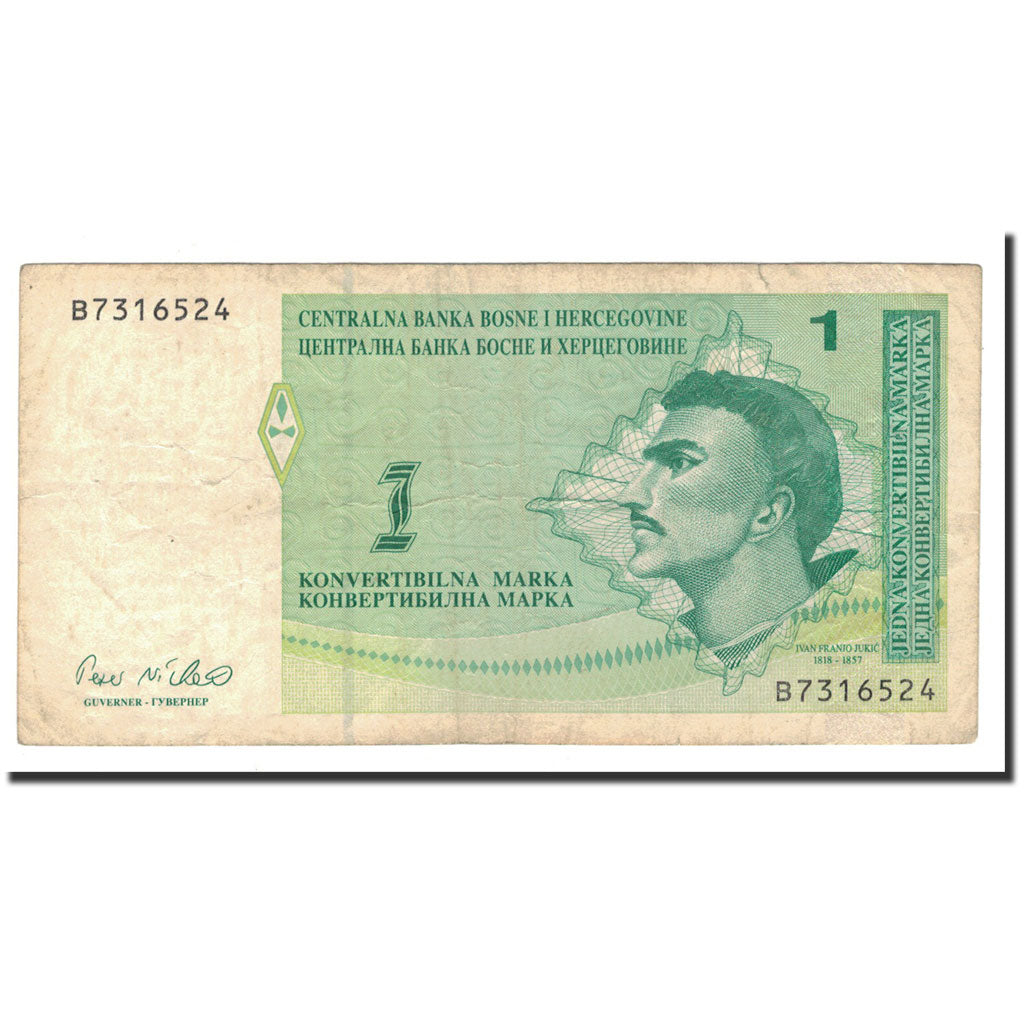 Banknote, Bosnia - Herzegovina, 1 Convertible Marka, 1998, Undated, KM:59a