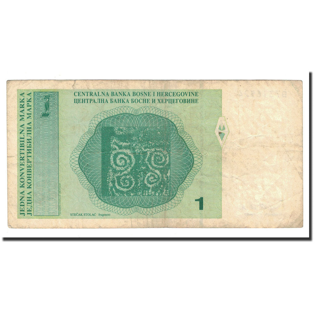 Banknote, Bosnia - Herzegovina, 1 Convertible Marka, 1998, Undated, KM:59a