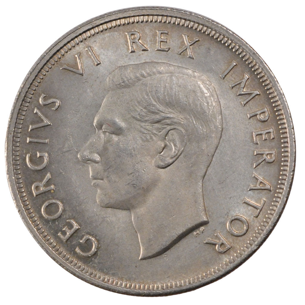 Moneta, Sudafrica, George VI, 5 Shillings, 1947, SPL, Argento, KM:31