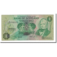 Billete, 1 Pound, 1970-1988, Escocia, KM:111f, 1983-10-07, BC+