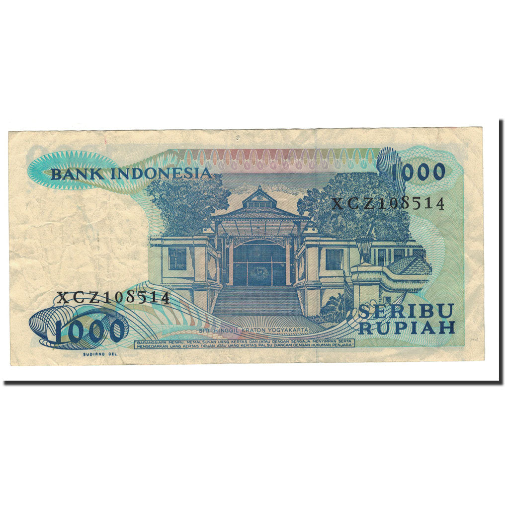 Banconote, Indonesia, 1000 Rupiah, 1987, KM:124a, BB