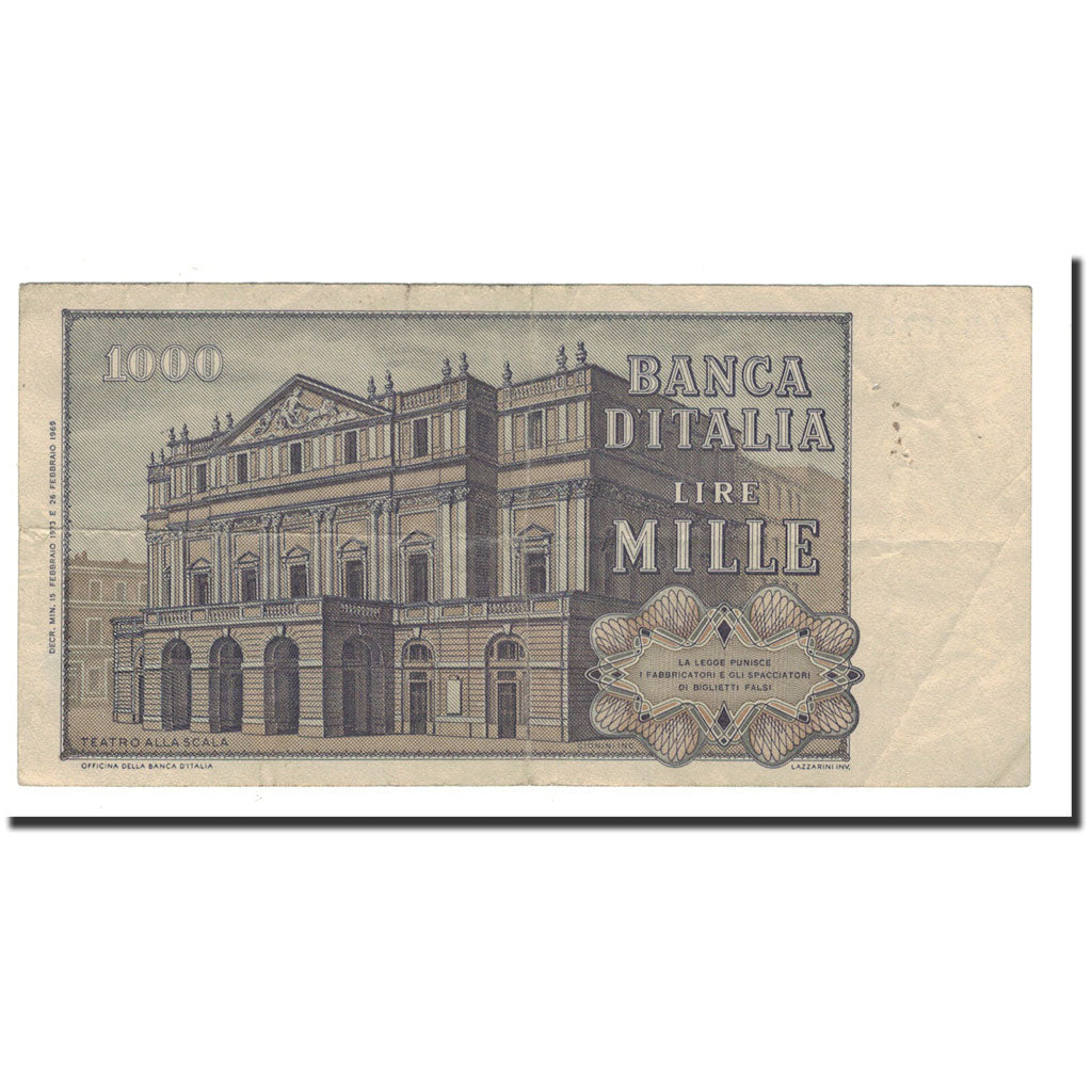 Banknote, Italy, 1000 Lire, 1969-1981, 1973-02-15, KM:101c, EF(40-45)